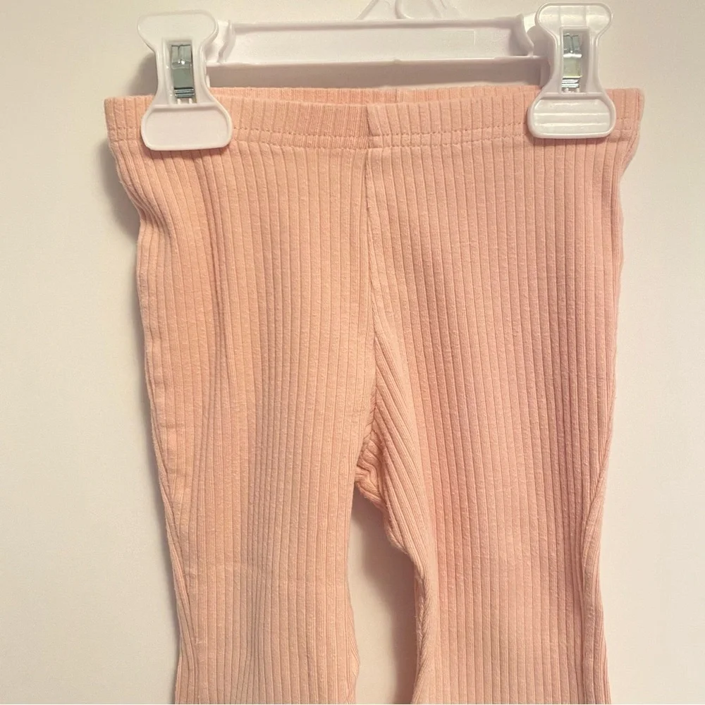 Carter's Long Sleeve Ribbed Bodysuit/ Leggings & Ribbed Flare Pants 24 Months